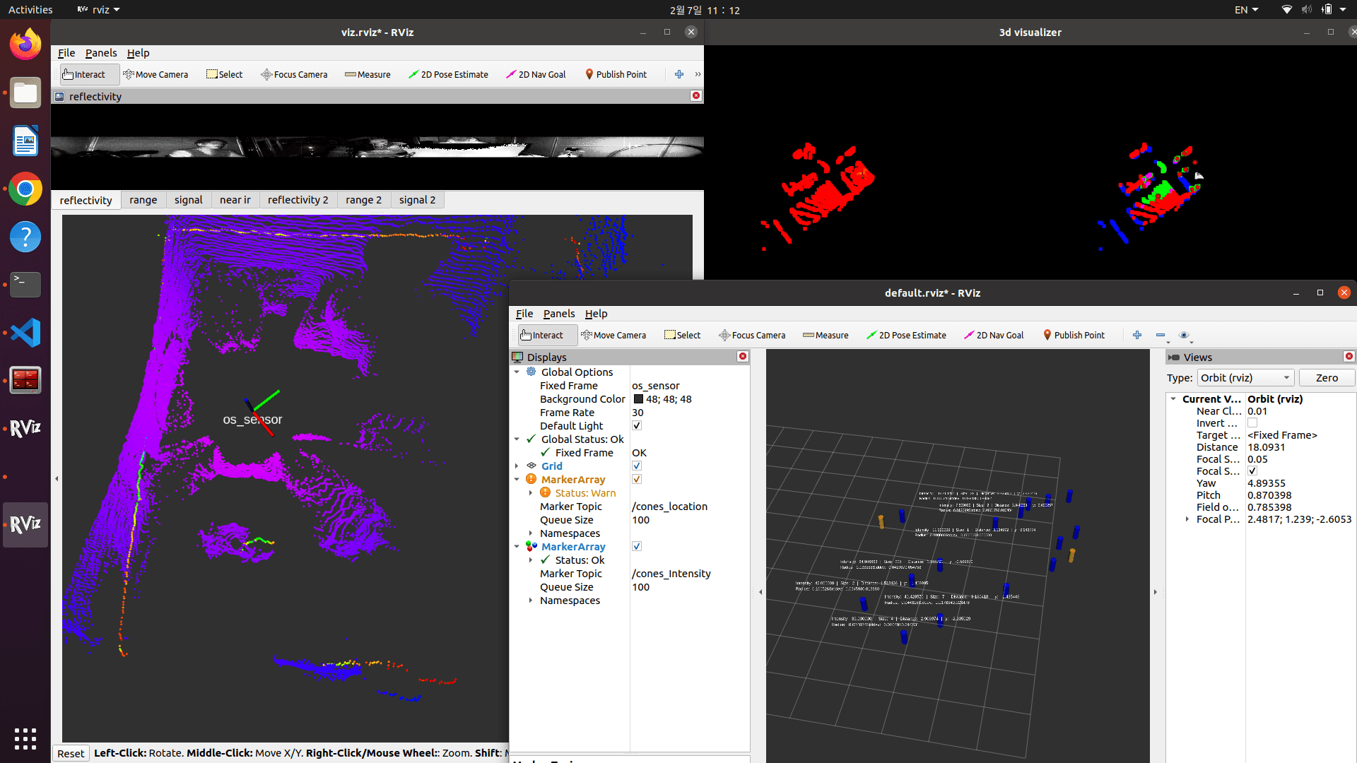 TeamKAI LiDAR 콘 인식 RViz